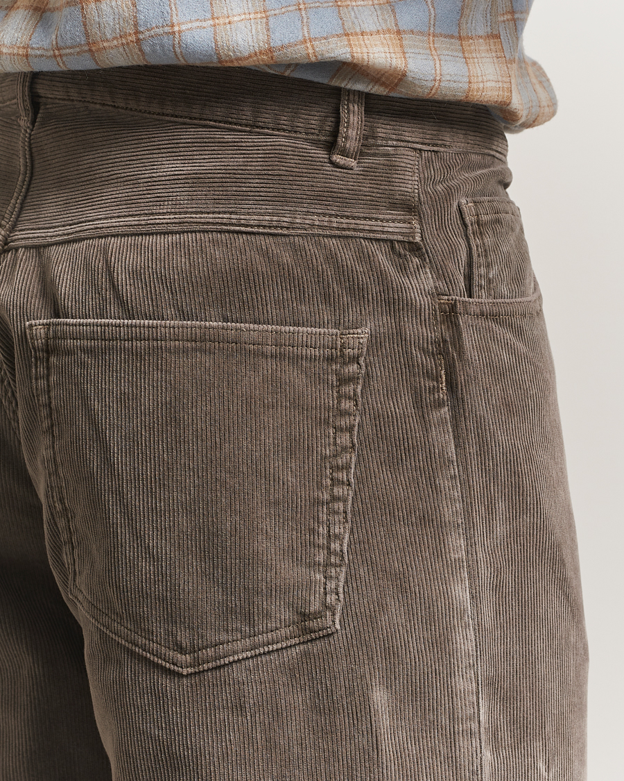 Herren | Hosen | Auralee | Dyed Corduroy 5-Pocket Pants Olive