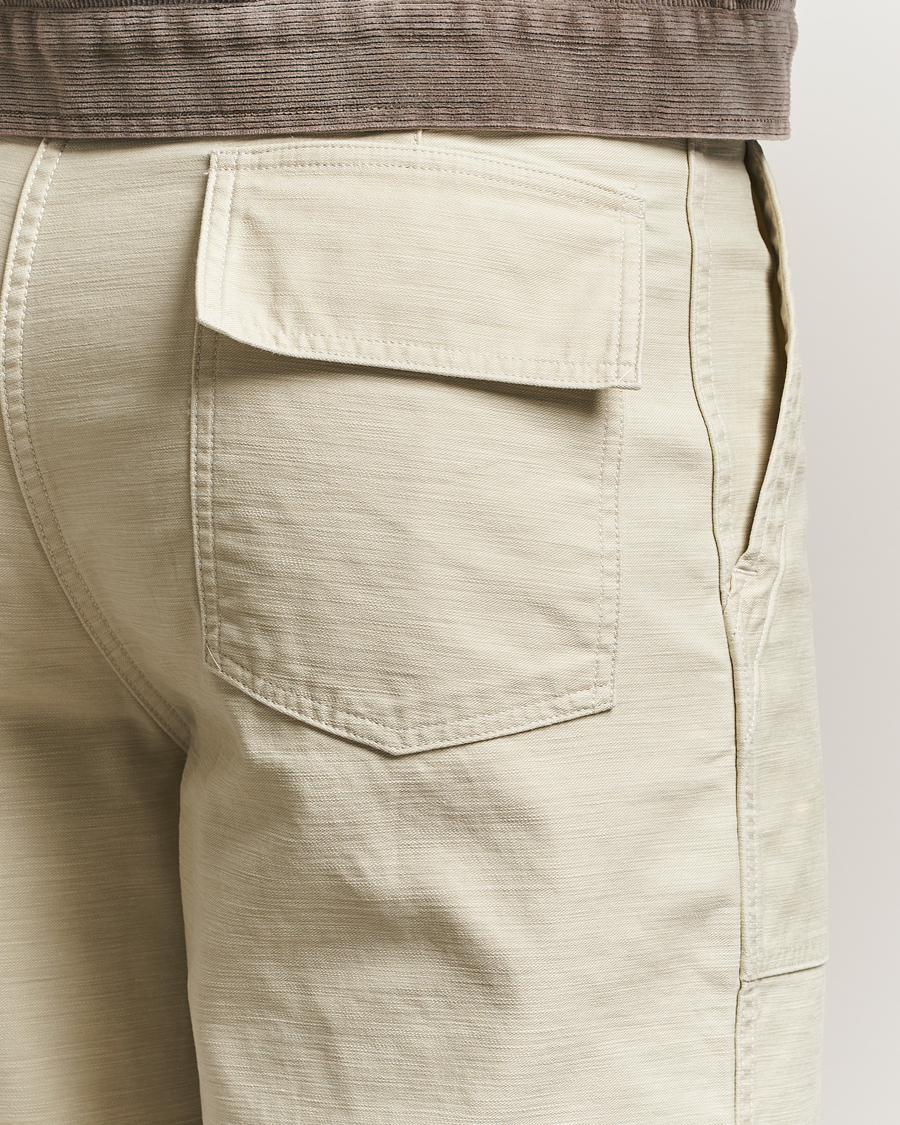 Herren | Hosen | Auralee | Bleached Satin Baker Pants Ivory
