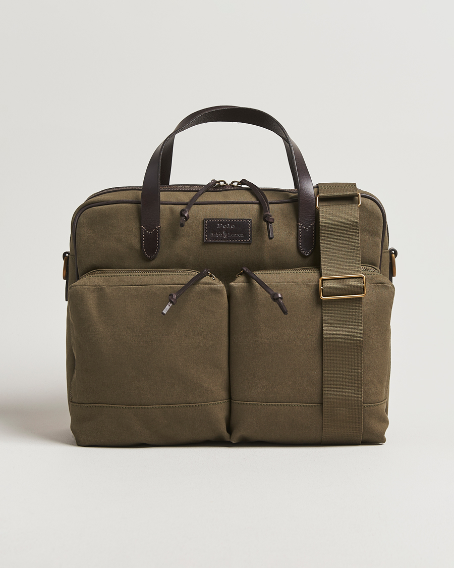 Herren | Taschen | Polo Ralph Lauren | Commuter Canvas Messenger Bag Defender Green/Brown