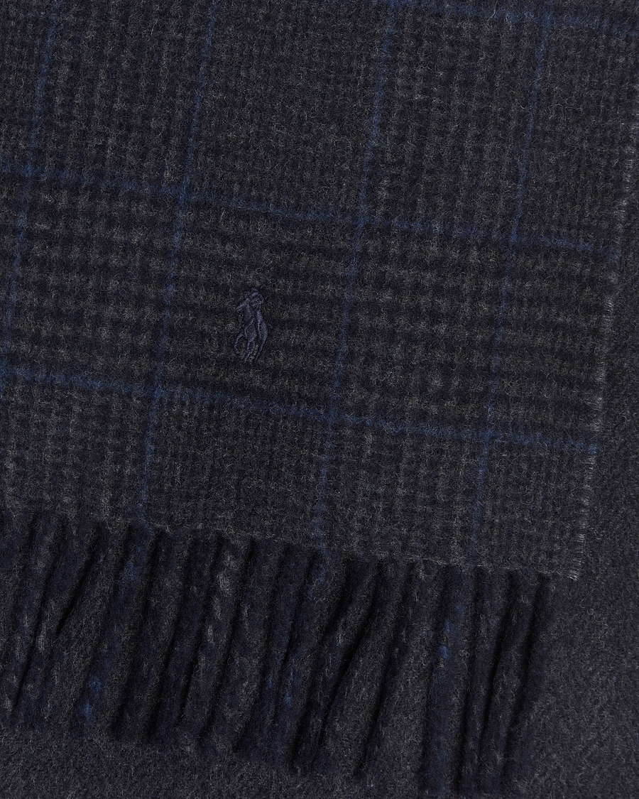Herren | Schals | Polo Ralph Lauren | Wool Blend Scarf Navy Check