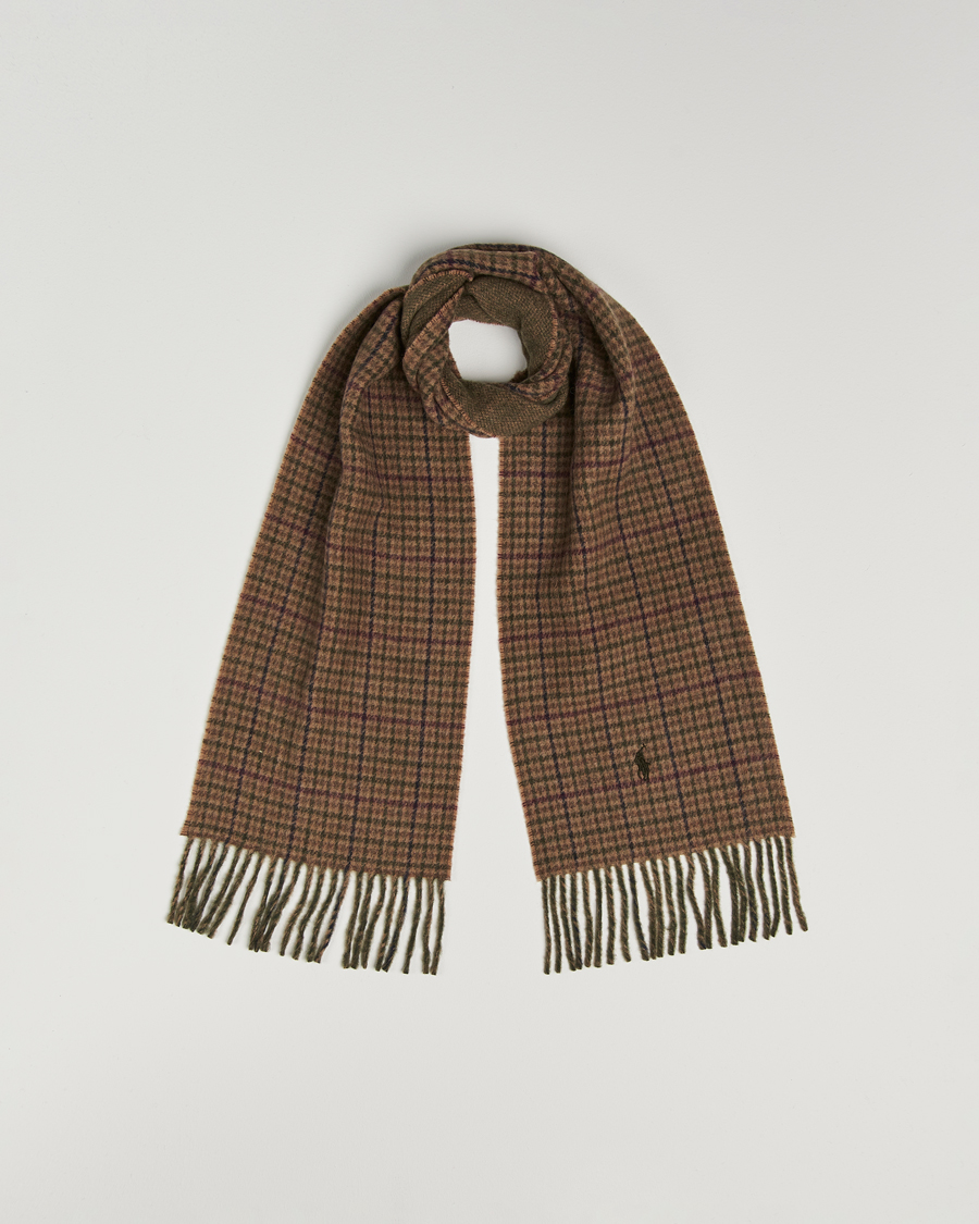Herren | Schals | Polo Ralph Lauren | Wool Blend Scarf Olive Check