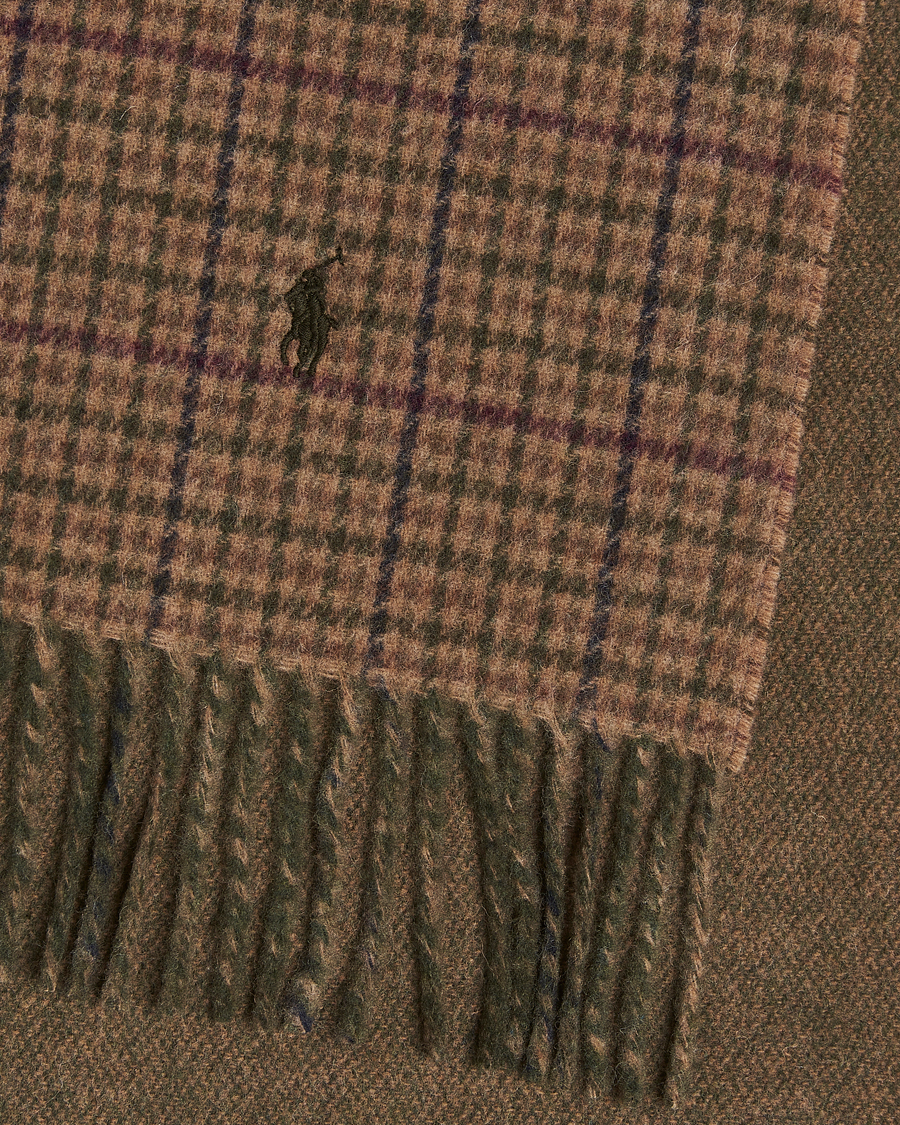 Herren | Schals | Polo Ralph Lauren | Wool Blend Scarf Olive Check