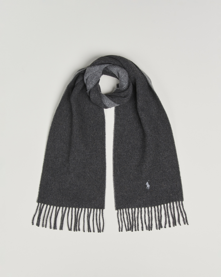 Herren | Schals | Polo Ralph Lauren | Reversible Wool Scarf Grey Heather