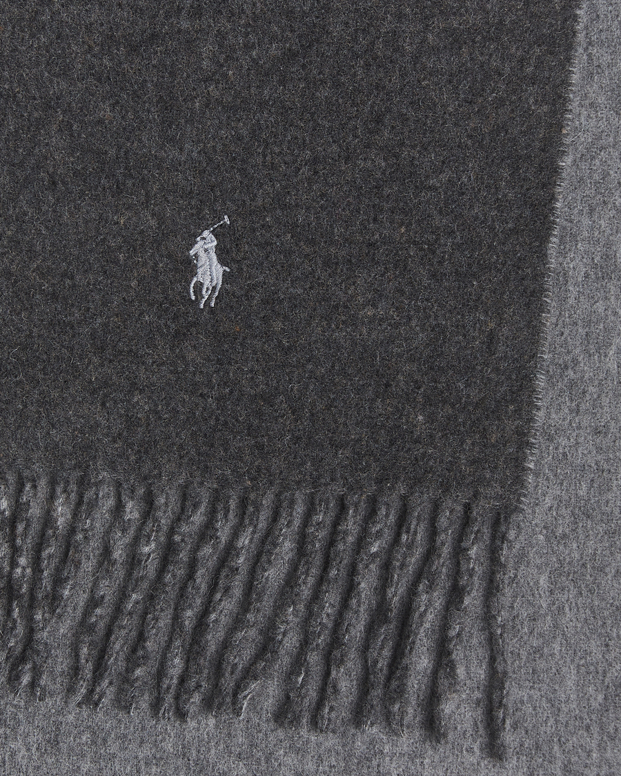 Herren | Schals | Polo Ralph Lauren | Reversible Wool Scarf Grey Heather