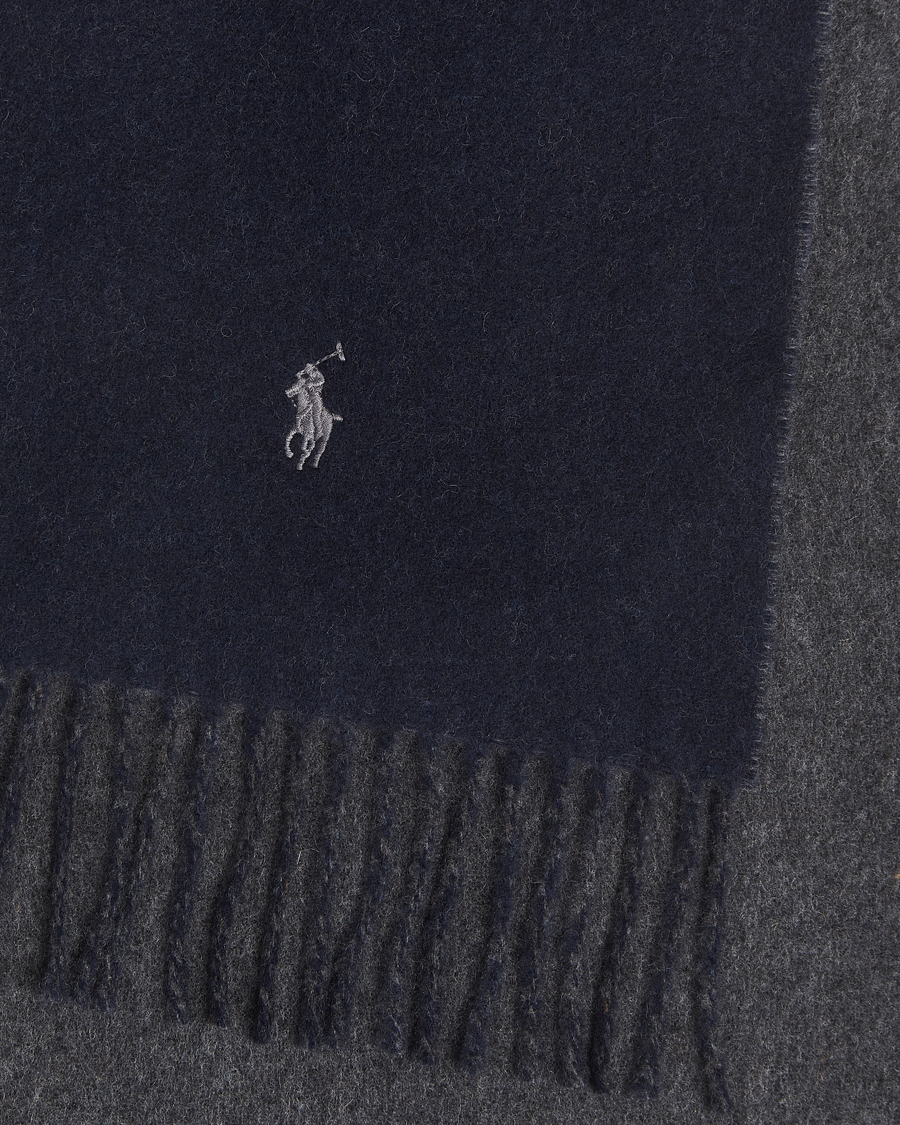 Herren | Schals | Polo Ralph Lauren | Reversible Wool Scarf Navy/Charcoal