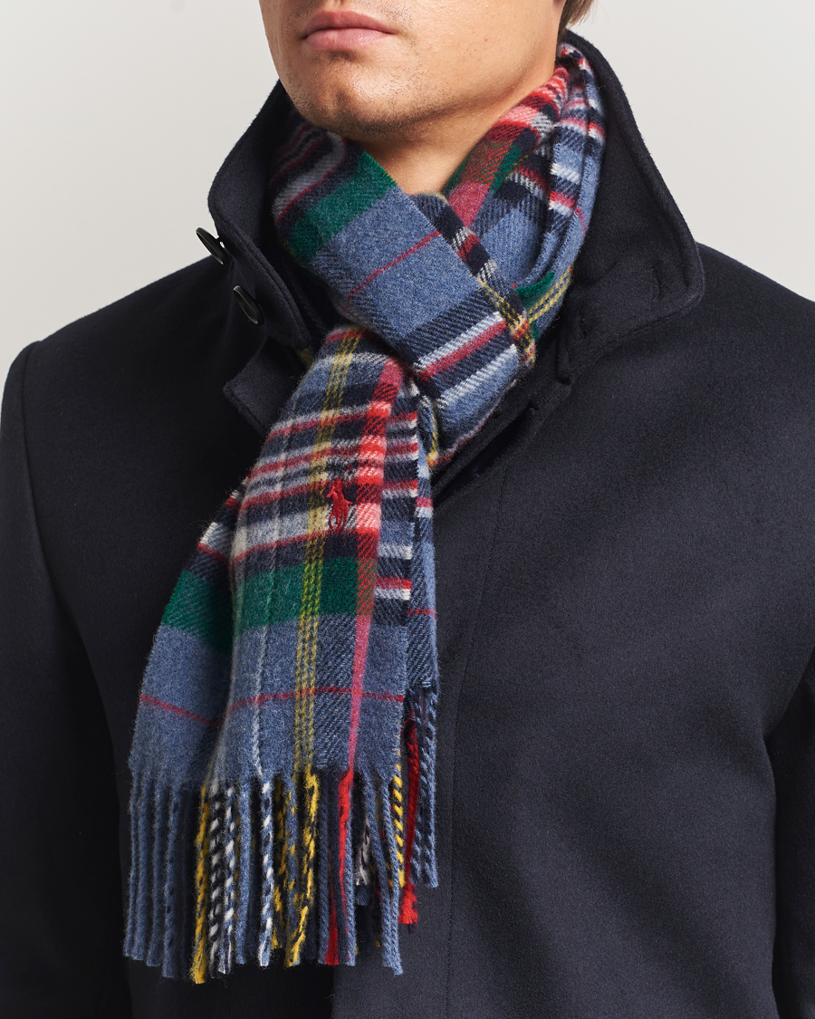 Herren | Schals | Polo Ralph Lauren | Classic Wool Scarf Blue Multi