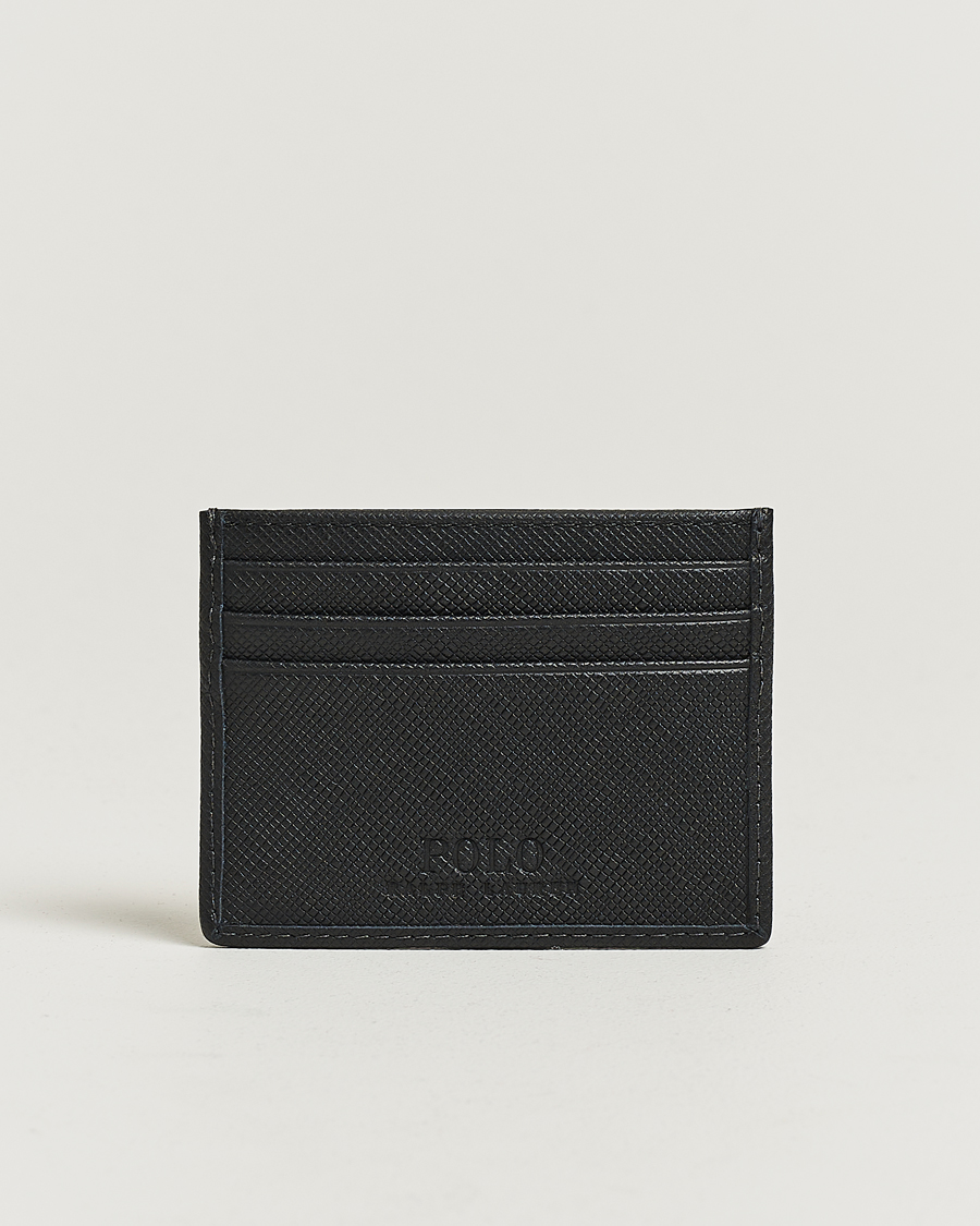 Herren | Geldbörsen | Polo Ralph Lauren | Saffiano Leather Credit Card Case Black