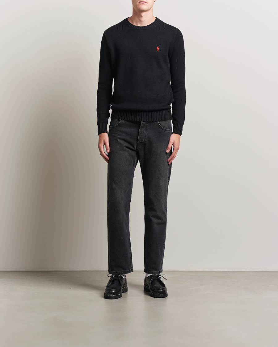 Herren | Pullover | Polo Ralph Lauren | Cotton Crew Neck Sweater Polo Black