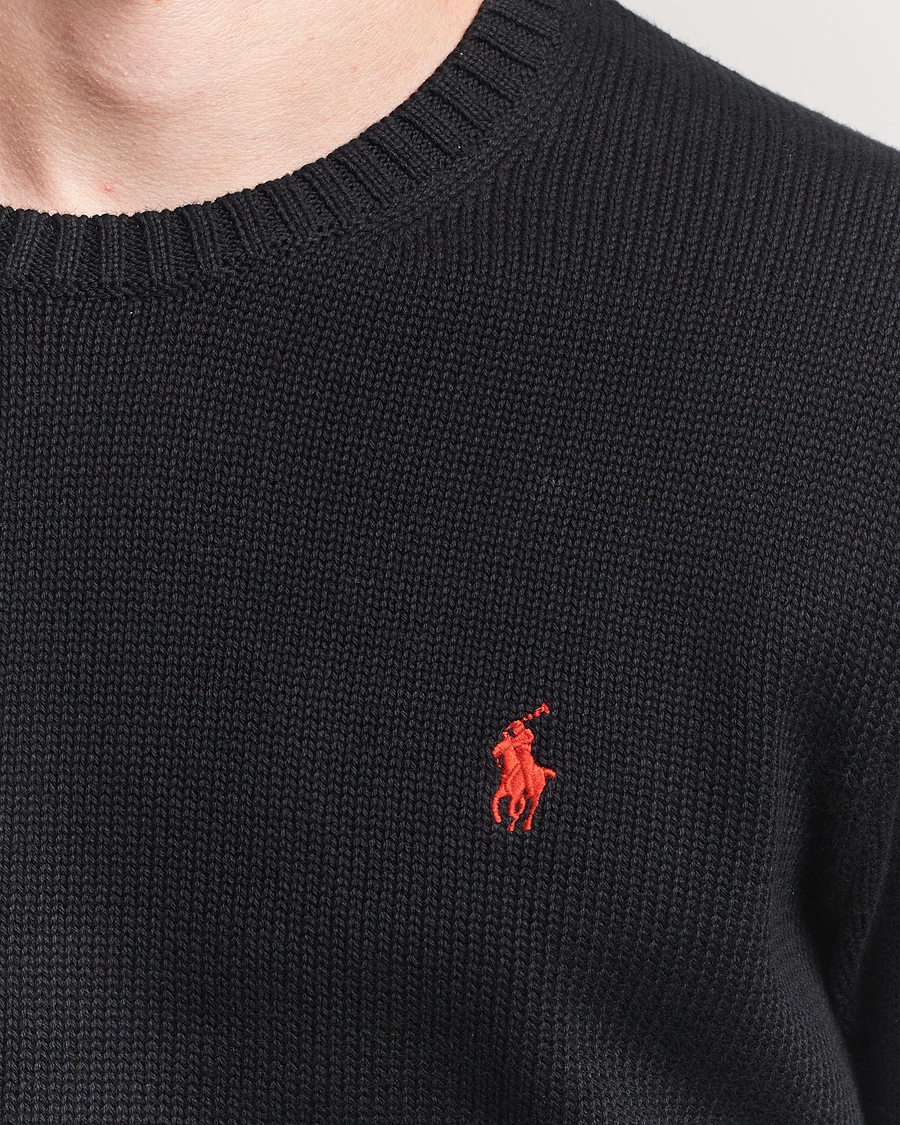 Herren | Pullover | Polo Ralph Lauren | Cotton Crew Neck Sweater Polo Black