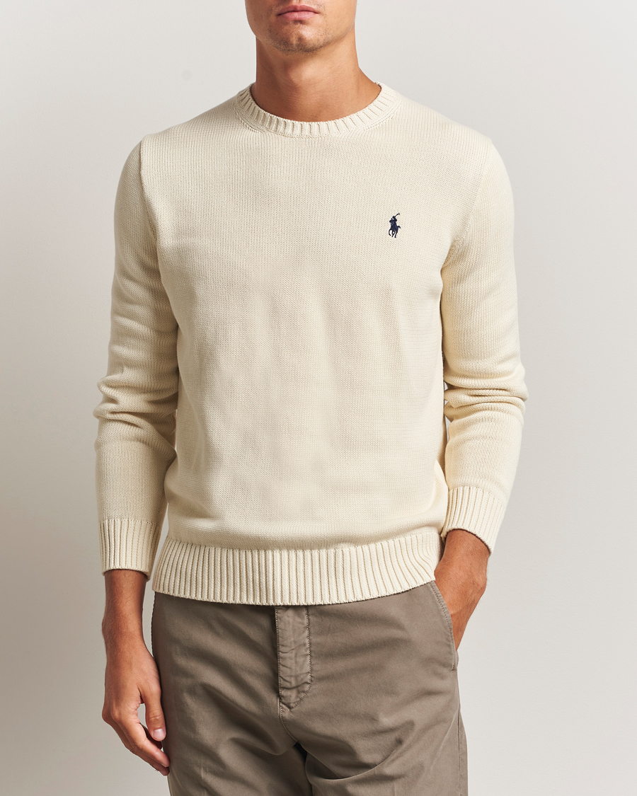 Herren | Pullover | Polo Ralph Lauren | Cotton Crew Neck Sweater Andover Cream