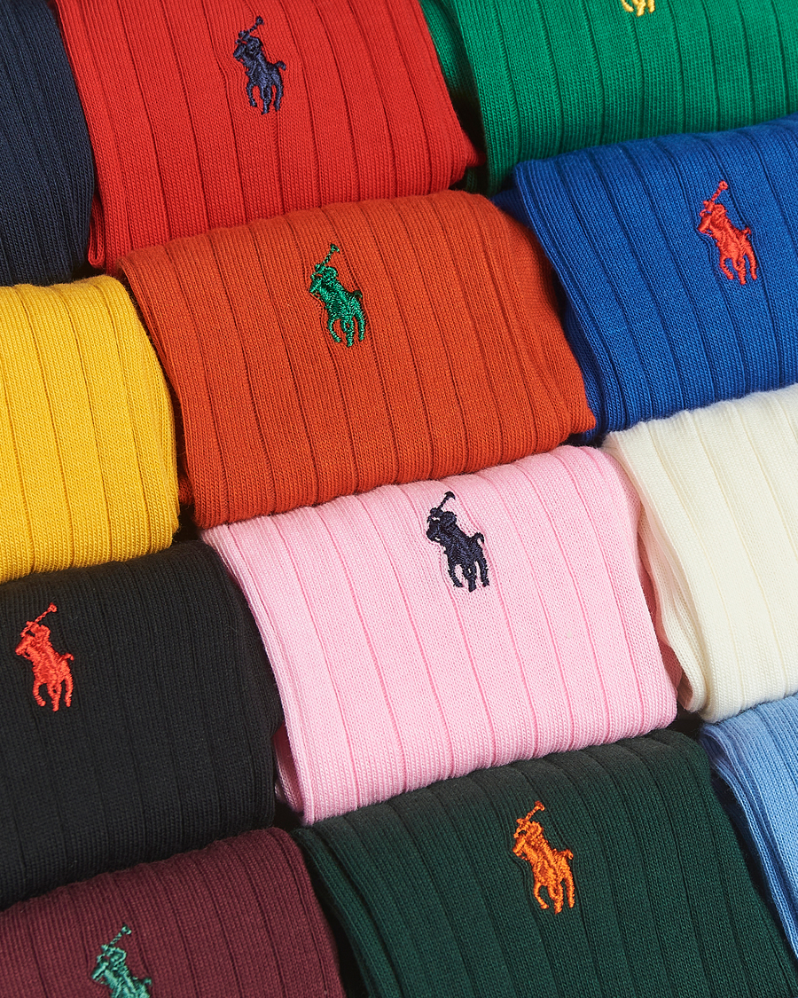 Herren | Unterwäsche | Polo Ralph Lauren | 12-Pack Egyptian Rib Cotton Crew Socks Multicolor