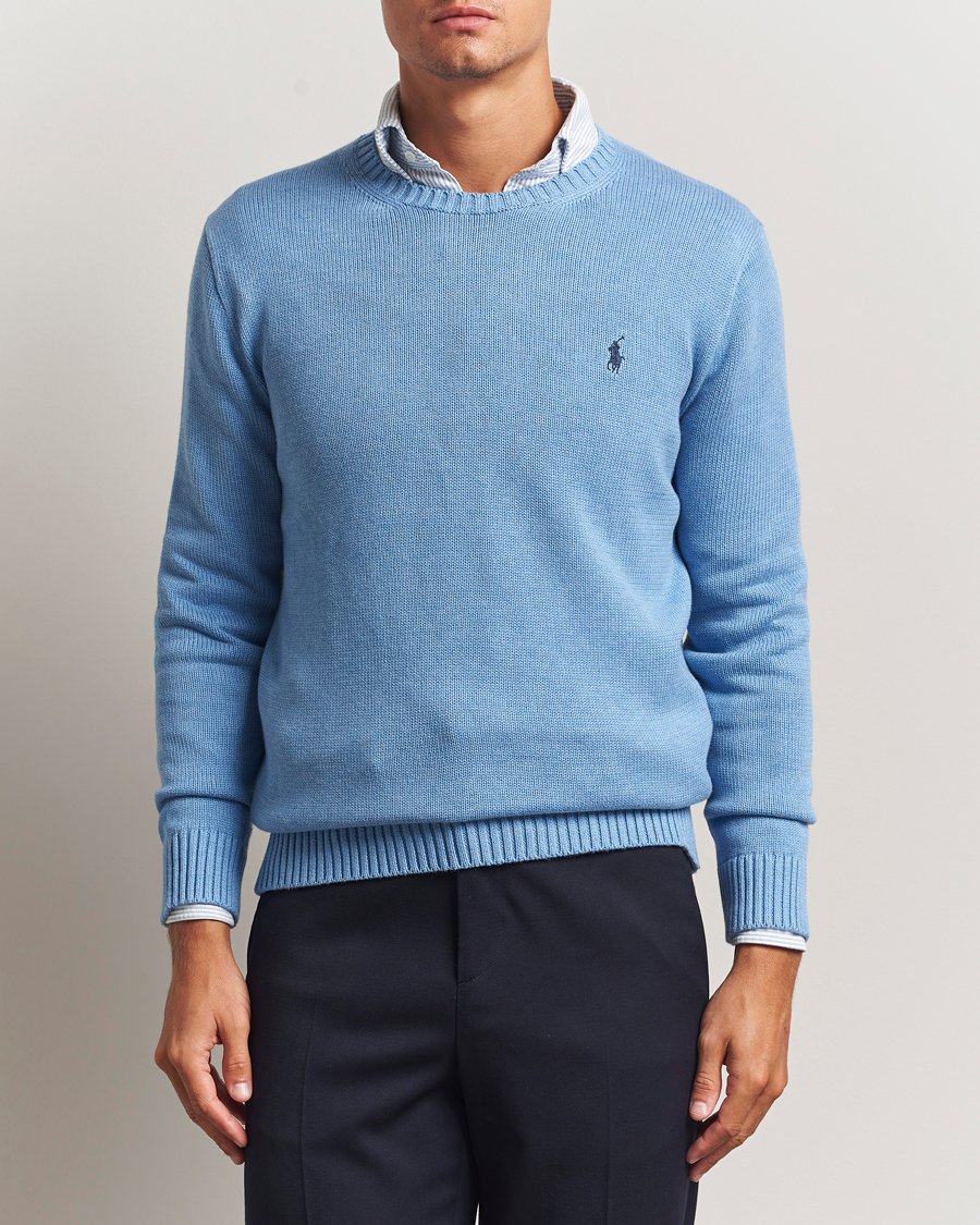 Herren | Pullover | Polo Ralph Lauren | Cotton Crew Neck Sweater Soft Royal Heather