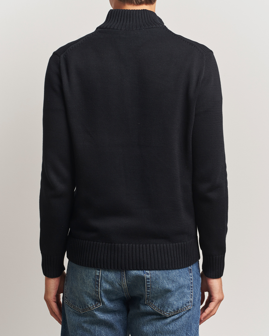 Herren | Pullover | Polo Ralph Lauren | Cotton Pullover Half-Zip Polo Black