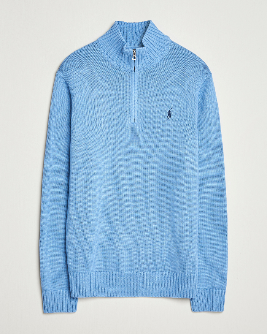 Herren | Pullover | Polo Ralph Lauren | Cotton Pullover Half-Zip Soft Royal Heather