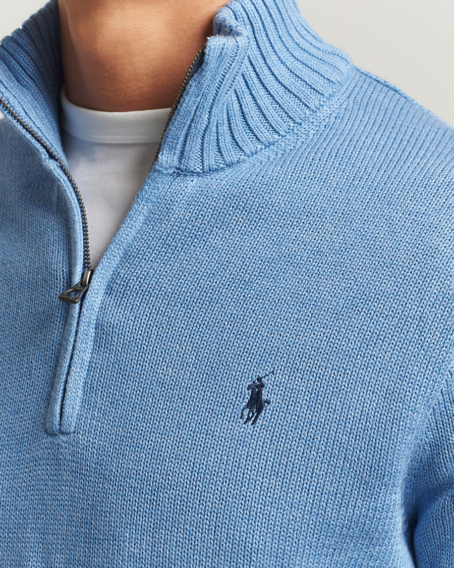 Herren | Pullover | Polo Ralph Lauren | Cotton Pullover Half-Zip Soft Royal Heather