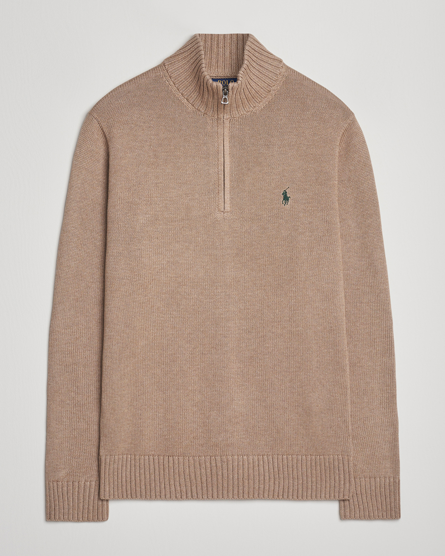 Herren | Pullover | Polo Ralph Lauren | Cotton Pullover Half-Zip Bronze Melange