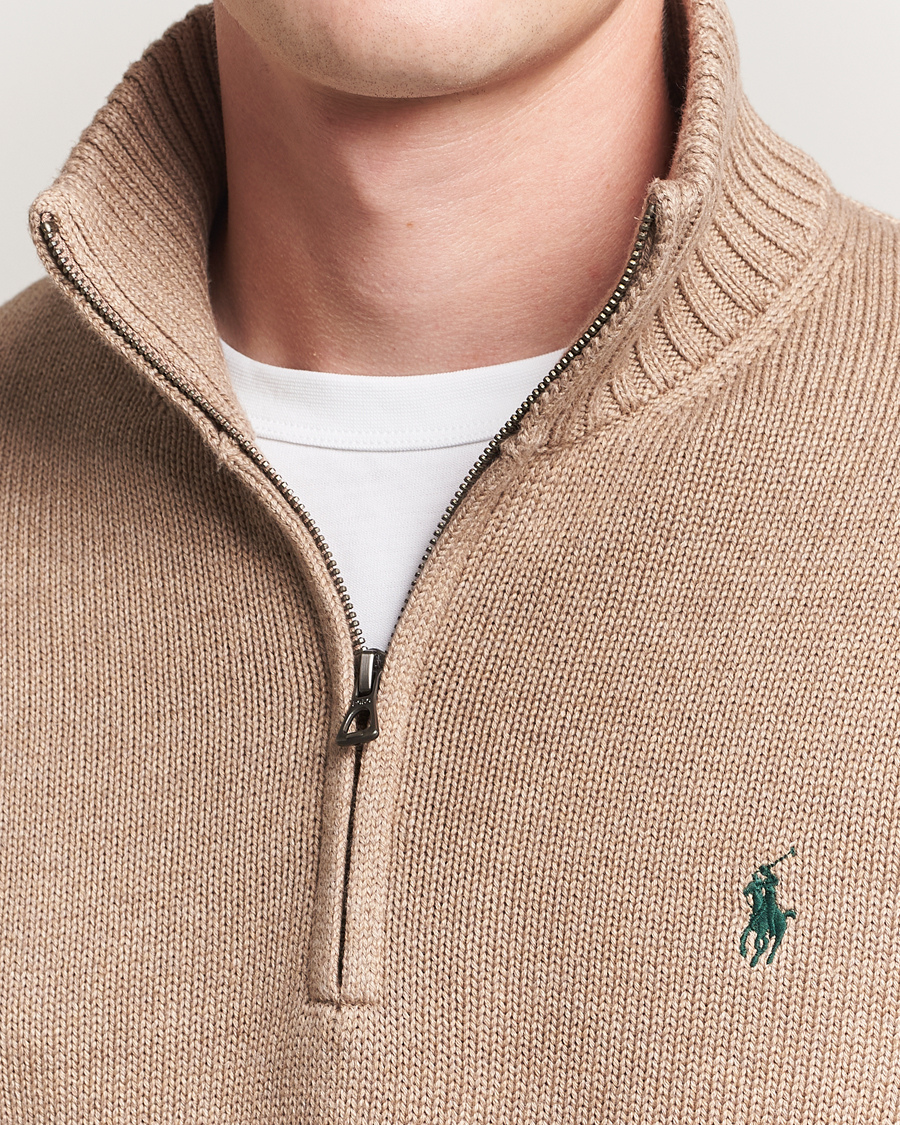Herren | Pullover | Polo Ralph Lauren | Cotton Pullover Half-Zip Bronze Melange