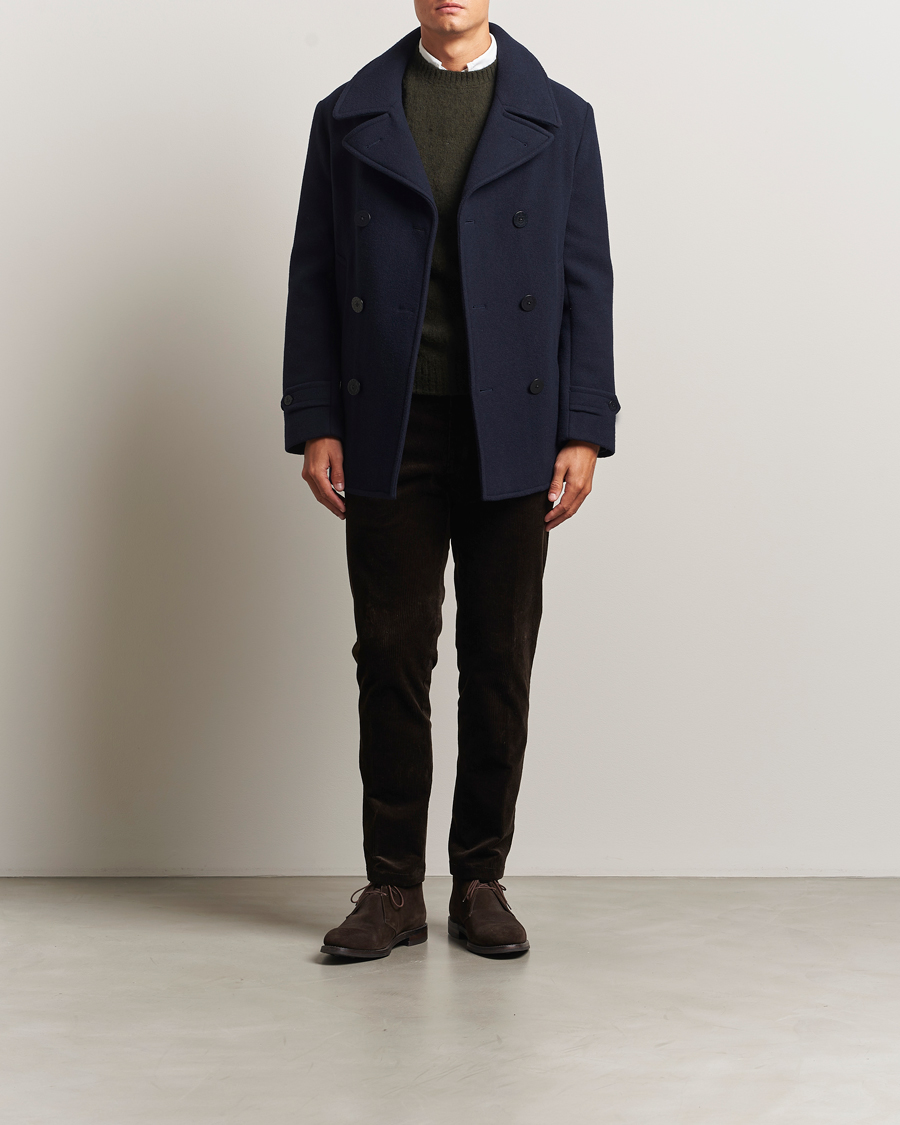 Herren | Jacken | Polo Ralph Lauren | Lightweight Melton Peacoat Navy