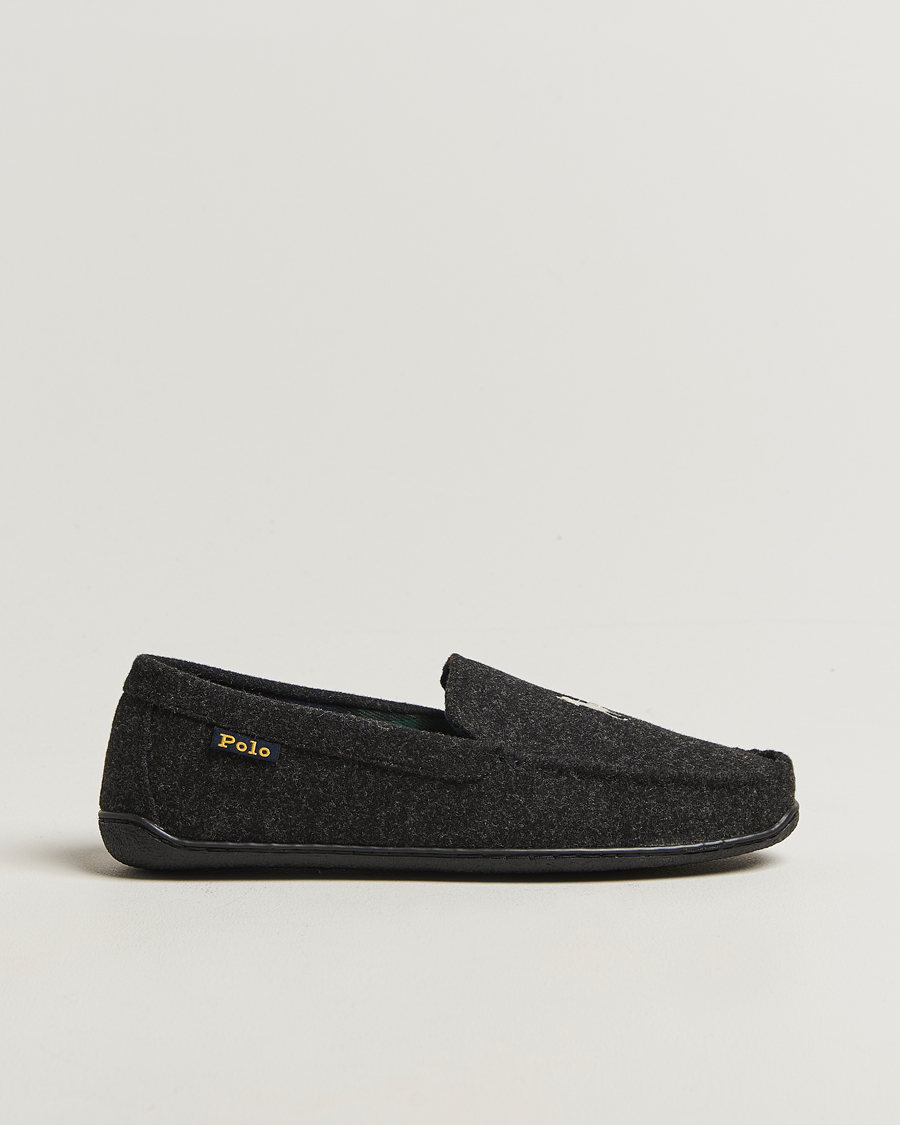 Herren | Sandalen & Pantoletten | Polo Ralph Lauren | Brenan Wool Slipper Black/Cream