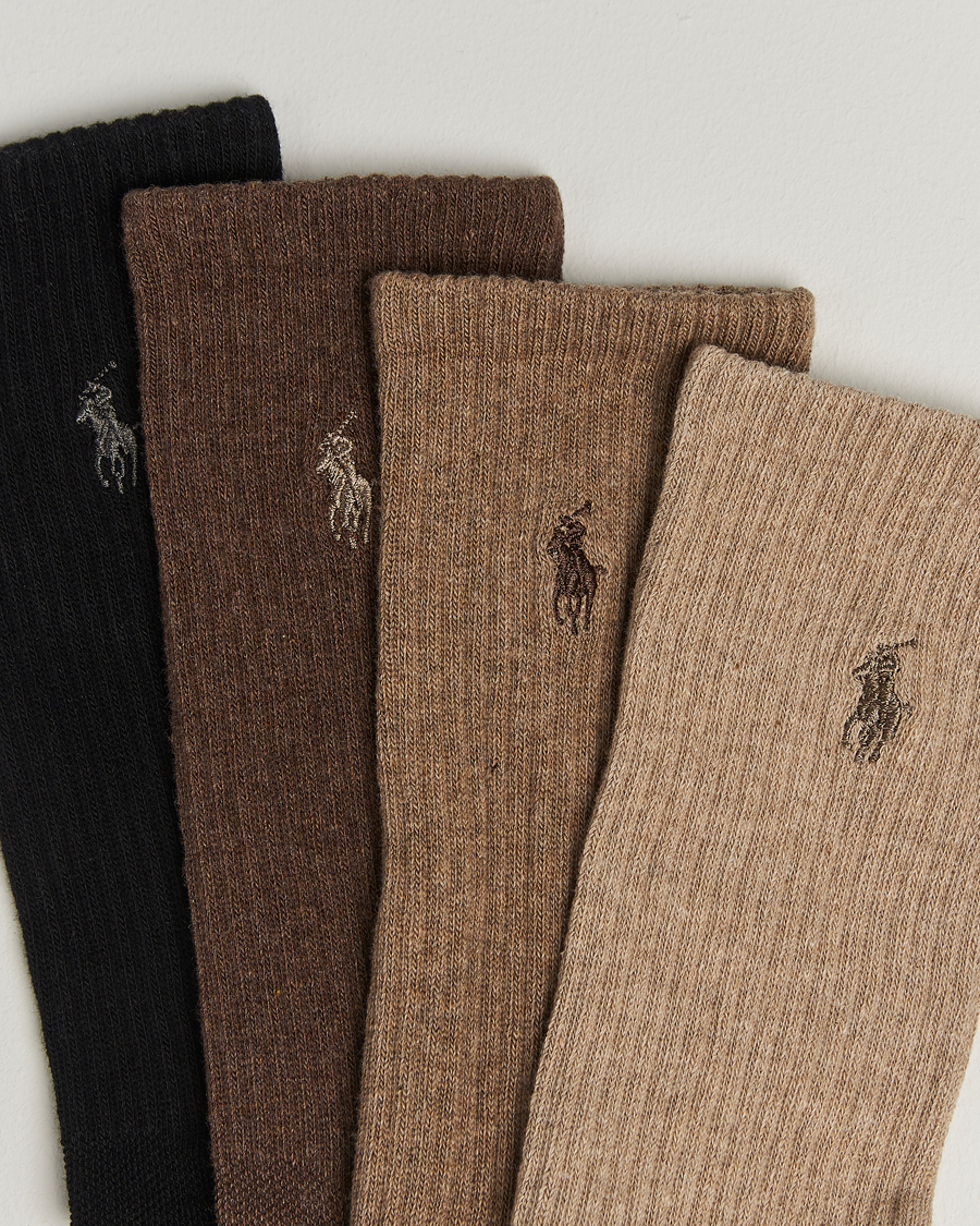 Herren | Unterwäsche | Polo Ralph Lauren | 6-Pack Cotton Rib Sock Brown Assorted
