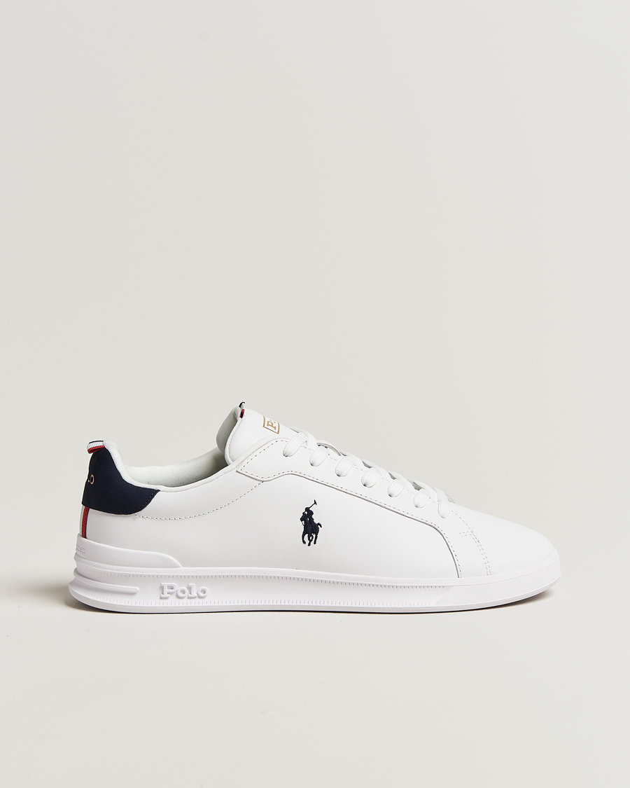 Herren | Sneaker | Polo Ralph Lauren | Heritage Court Sneakers White/Navy/Red
