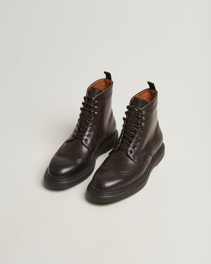 Herren | Boots | Polo Ralph Lauren | Martelli Brogue Boot Dark Brown Suede