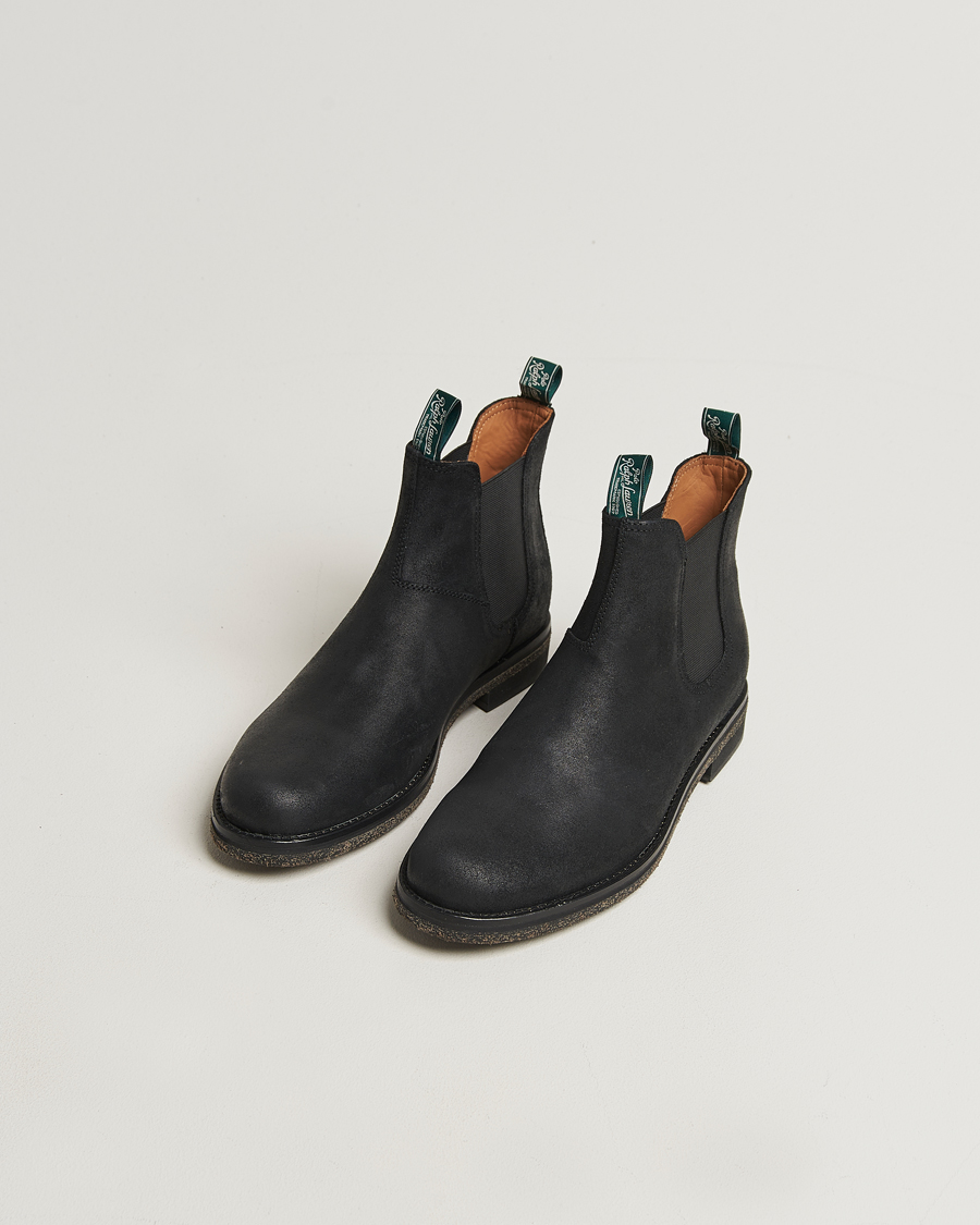 Herren | Boots | Polo Ralph Lauren | Radford Chelsea Boot Black Rough-Out Suede