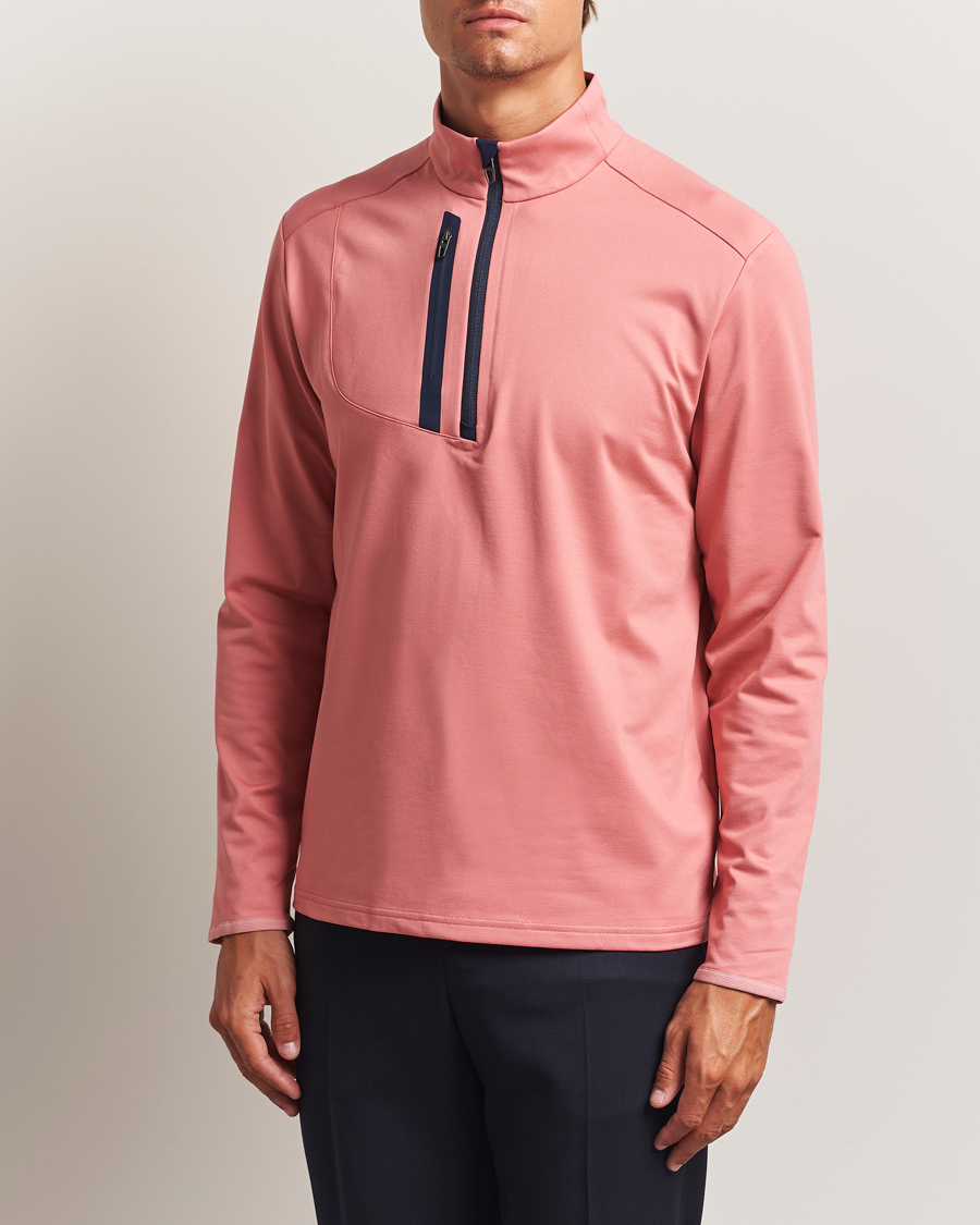 Herren | Pullover | RLX Ralph Lauren | Luxury Jersey Half Zip Desert Rose