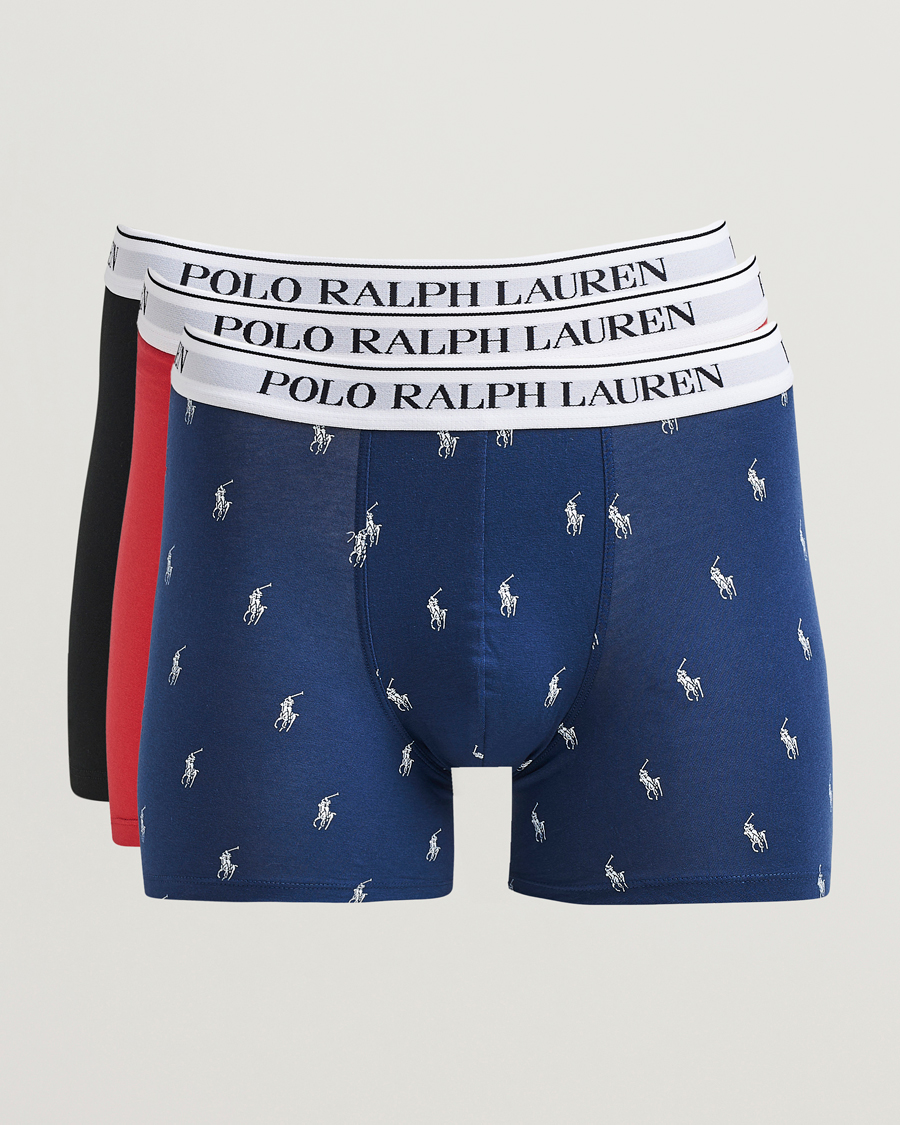 Herren | Unterwäsche | Polo Ralph Lauren | 3-Pack Boxer Brief Navy/Red/Blue