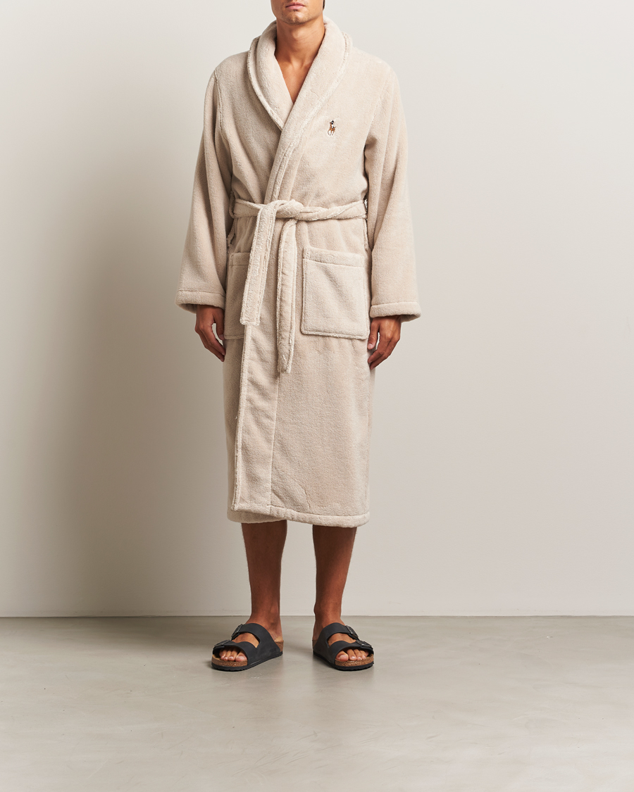 Herren | Schlafanzüge & Bademäntel | Polo Ralph Lauren | Cotton Terry Robe Khaki Stone
