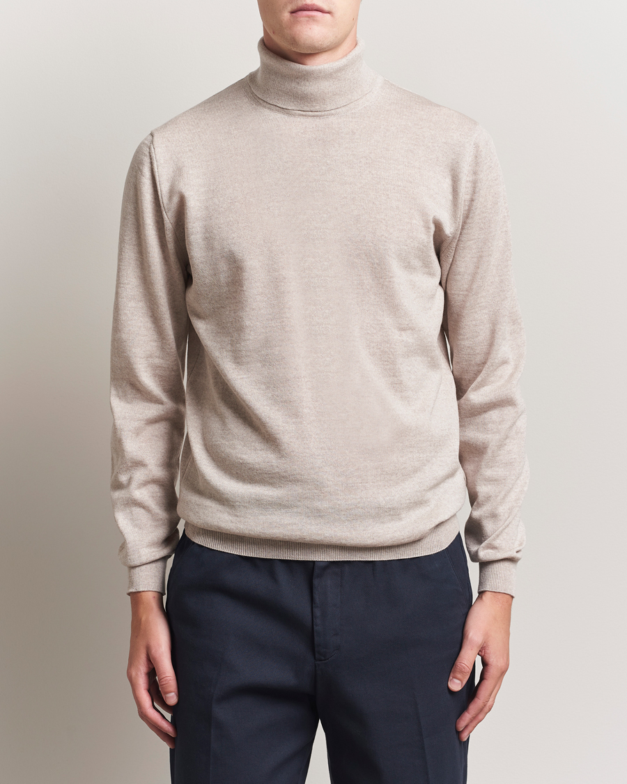 Herren | Pullover | Stenströms | Merino Rollneck Beige