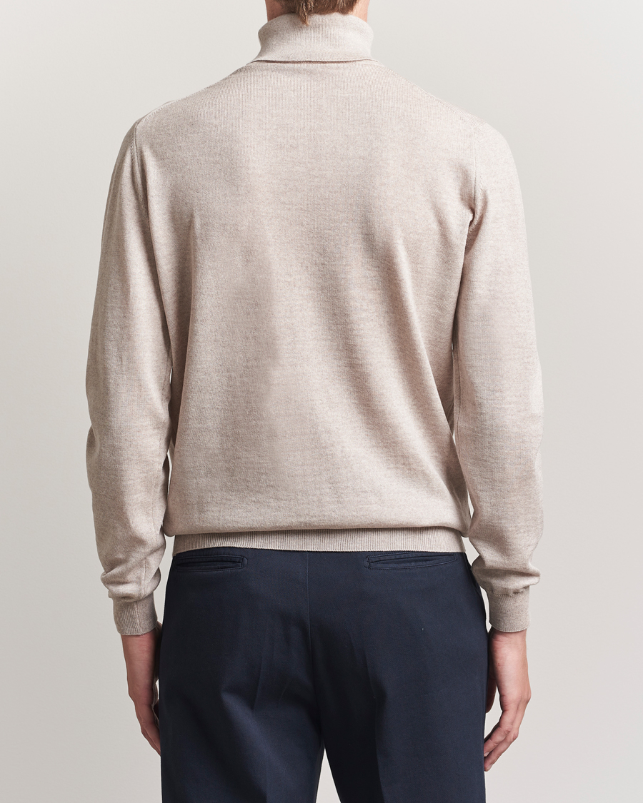 Herren | Pullover | Stenströms | Merino Rollneck Beige