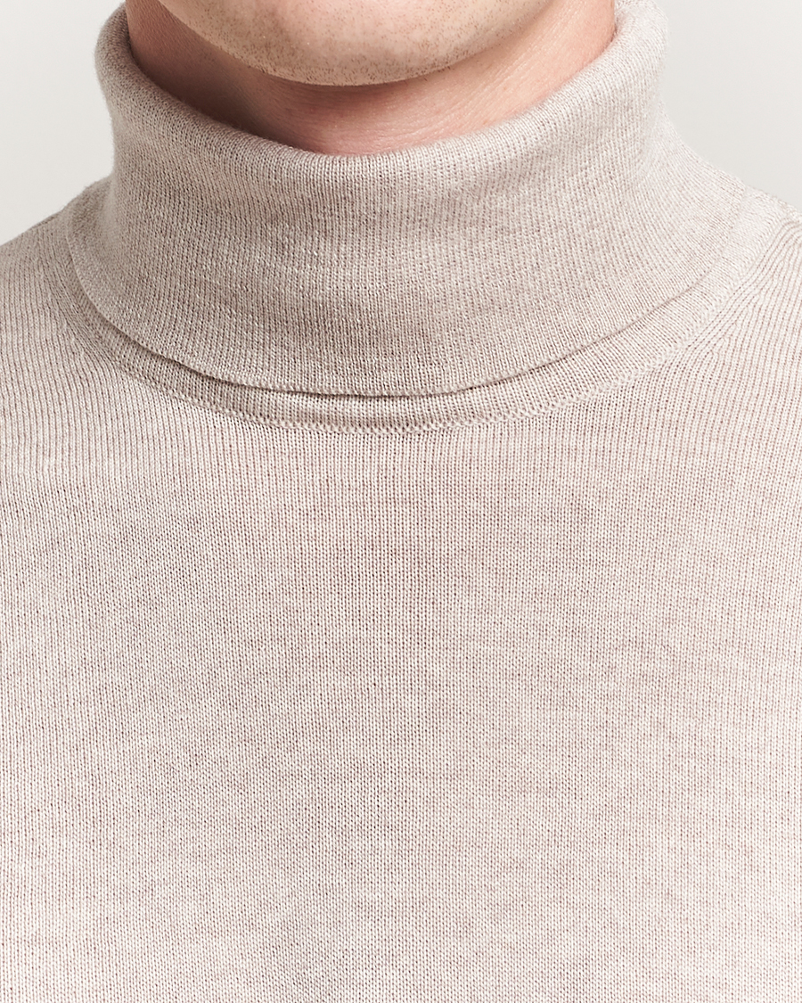 Herren | Pullover | Stenströms | Merino Rollneck Beige