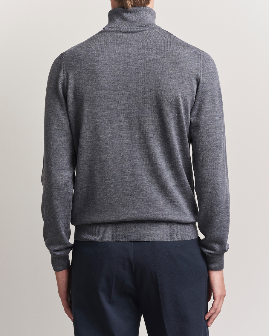 Herren | Pullover | Stenströms | Merino Rollneck Grey
