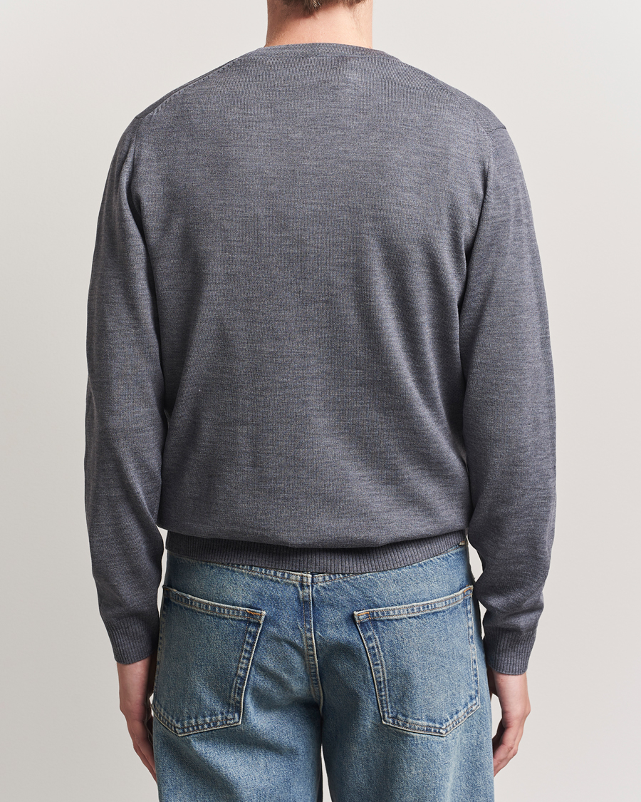 Herren | Pullover | Stenströms | Merino Cardigan Grey