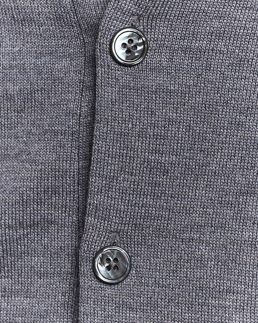 Herren | Pullover | Stenströms | Merino Pocket Cardigan Grey