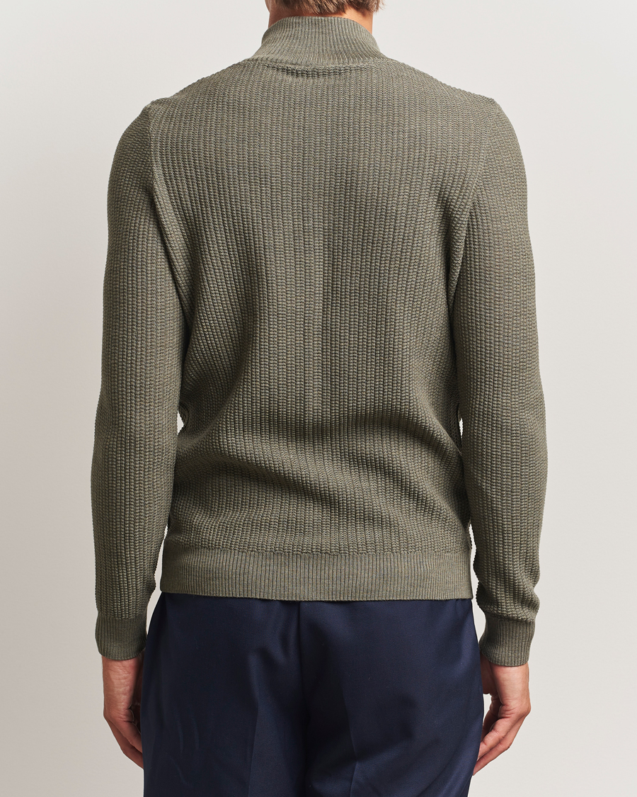 Herren | Pullover | Stenströms | Knitted Structure Cardigan Green