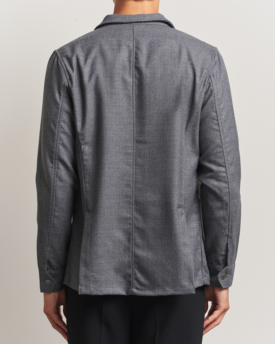 Herren | Hemden | Stenströms | Wool Overshirt Grey