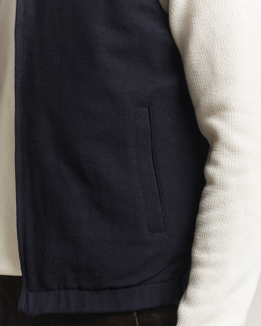 Herren | Jacken | Stenströms | Reversible Wool Vest Navy