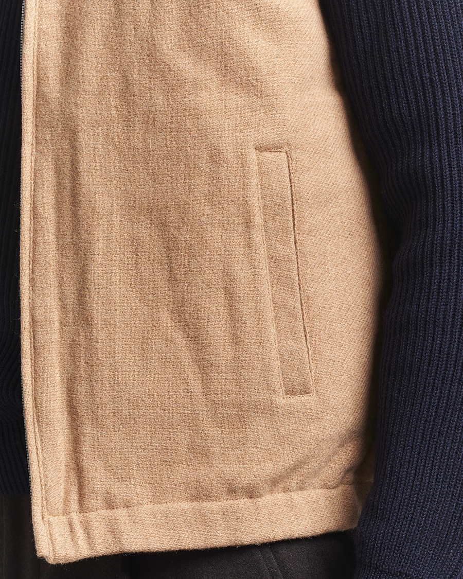 Herren | Westen | Stenströms | Reversible Wool Vest Beige