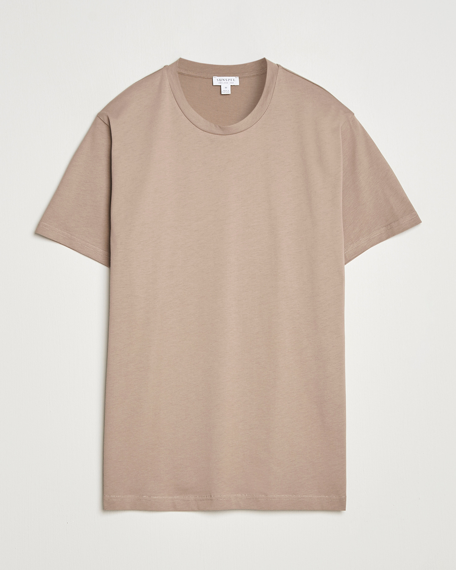 Herren | T-Shirts | Sunspel | Riviera Midweight T-Shirt Mink