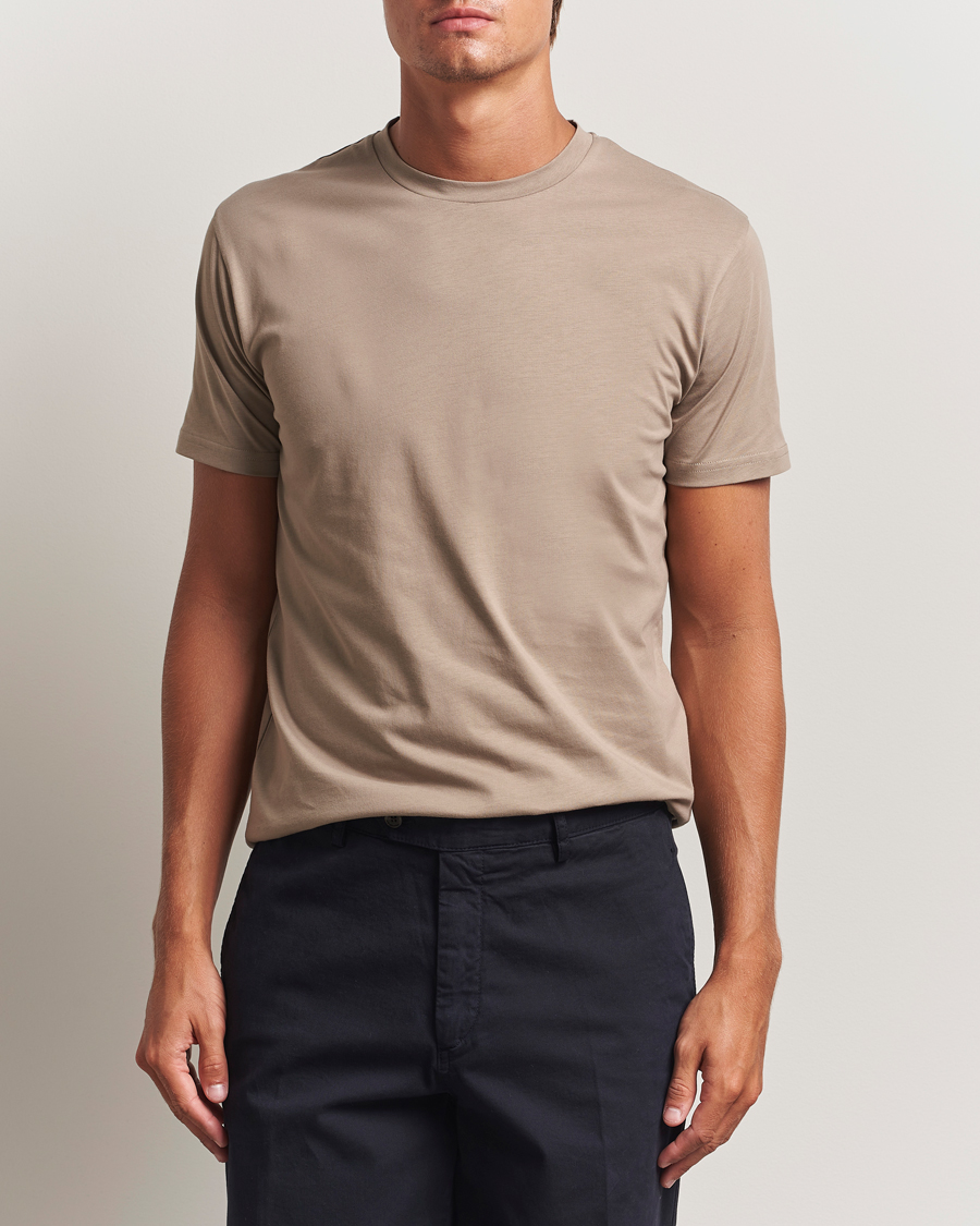 Herren | T-Shirts | Sunspel | Riviera Midweight T-Shirt Mink