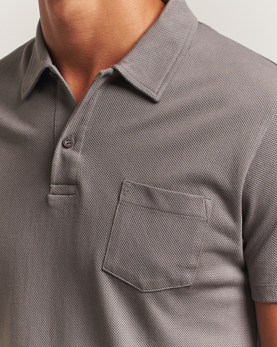 Herren | Poloshirts | Sunspel | Riviera Polo Shirt Iron Grey