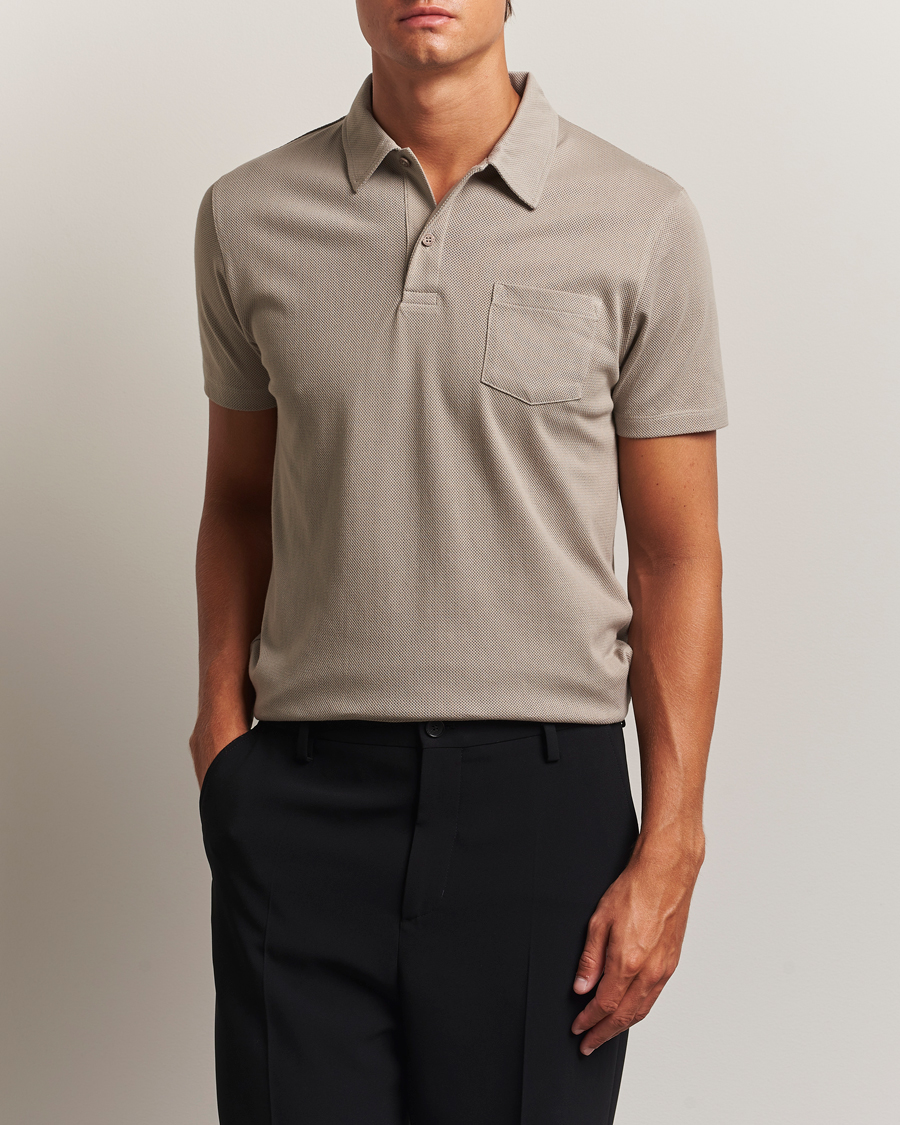 Herren | Poloshirts | Sunspel | Riviera Polo Shirt Fog