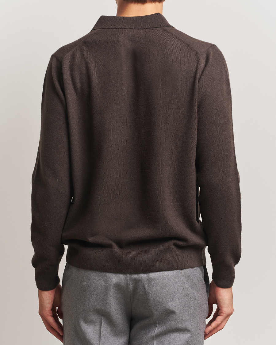 Herren | Pullover | Sunspel | Cashmere Polo Truffle
