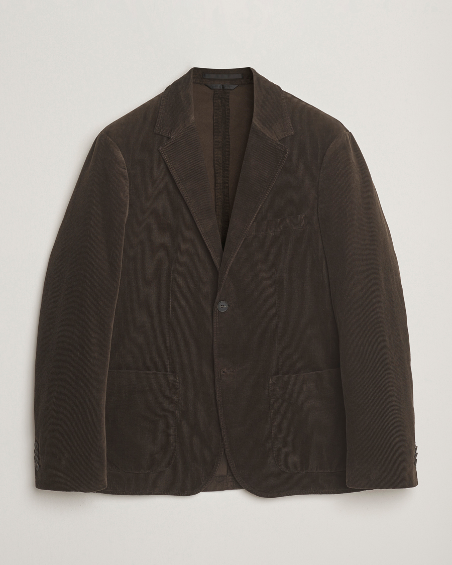 Herren | Sakkos | Sunspel | Relaxed Corduroy Blazer Coffee