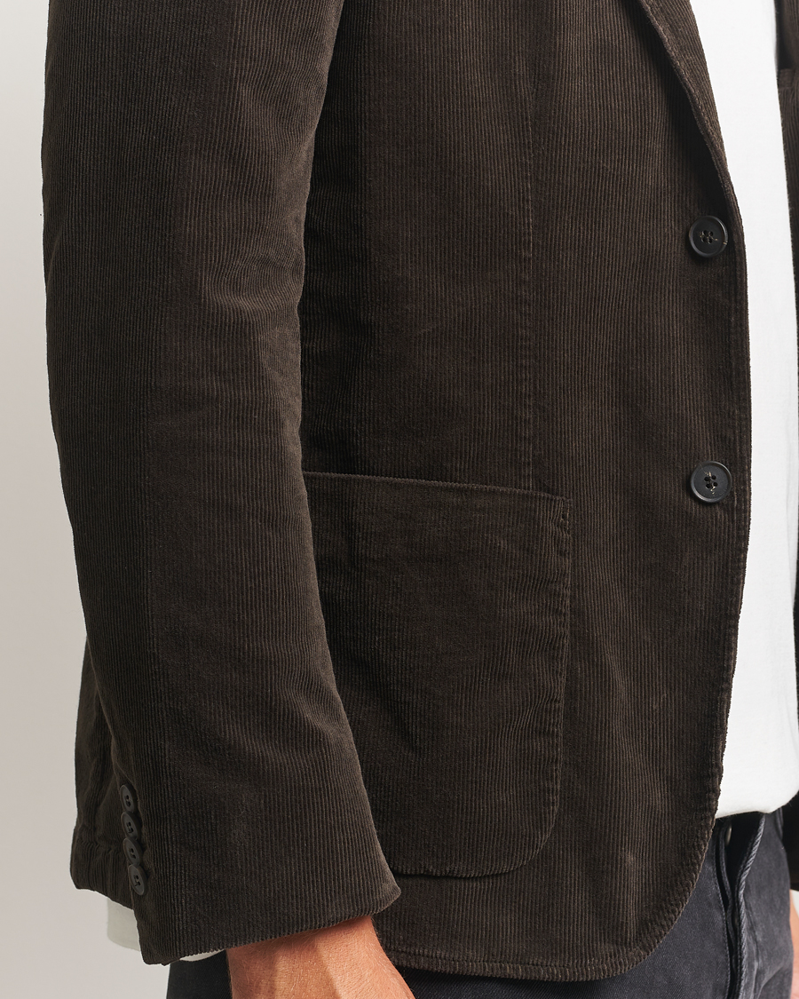 Herren | Sakkos | Sunspel | Relaxed Corduroy Blazer Coffee