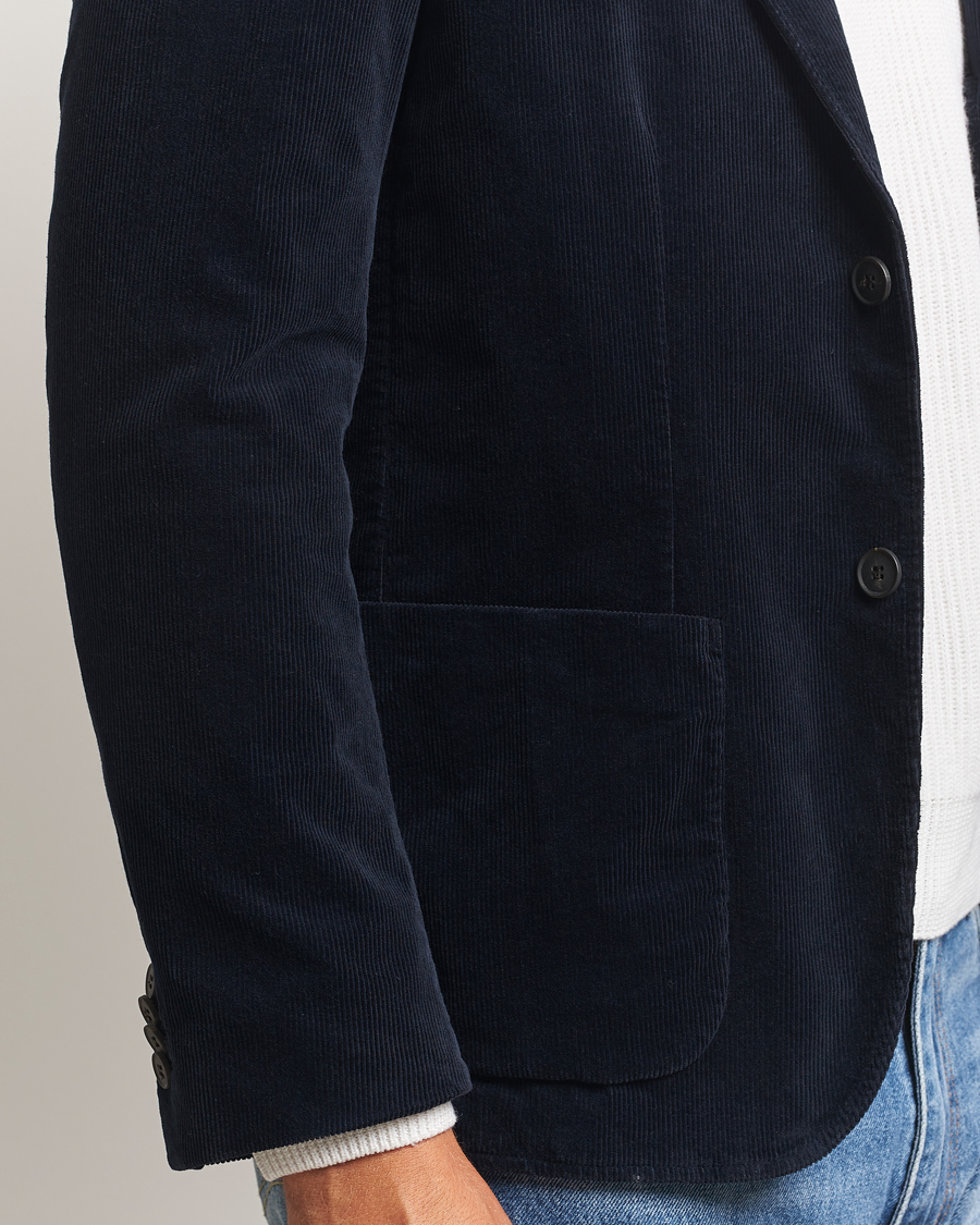 Herren | Sakkos | Sunspel | Relaxed Corduroy Blazer Navy