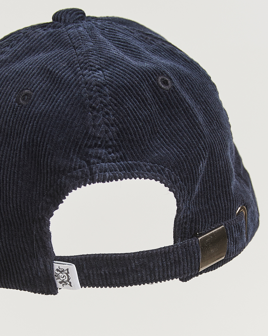 Herren | Hüte & Mützen | Sunspel | Corduroy Cap Navy