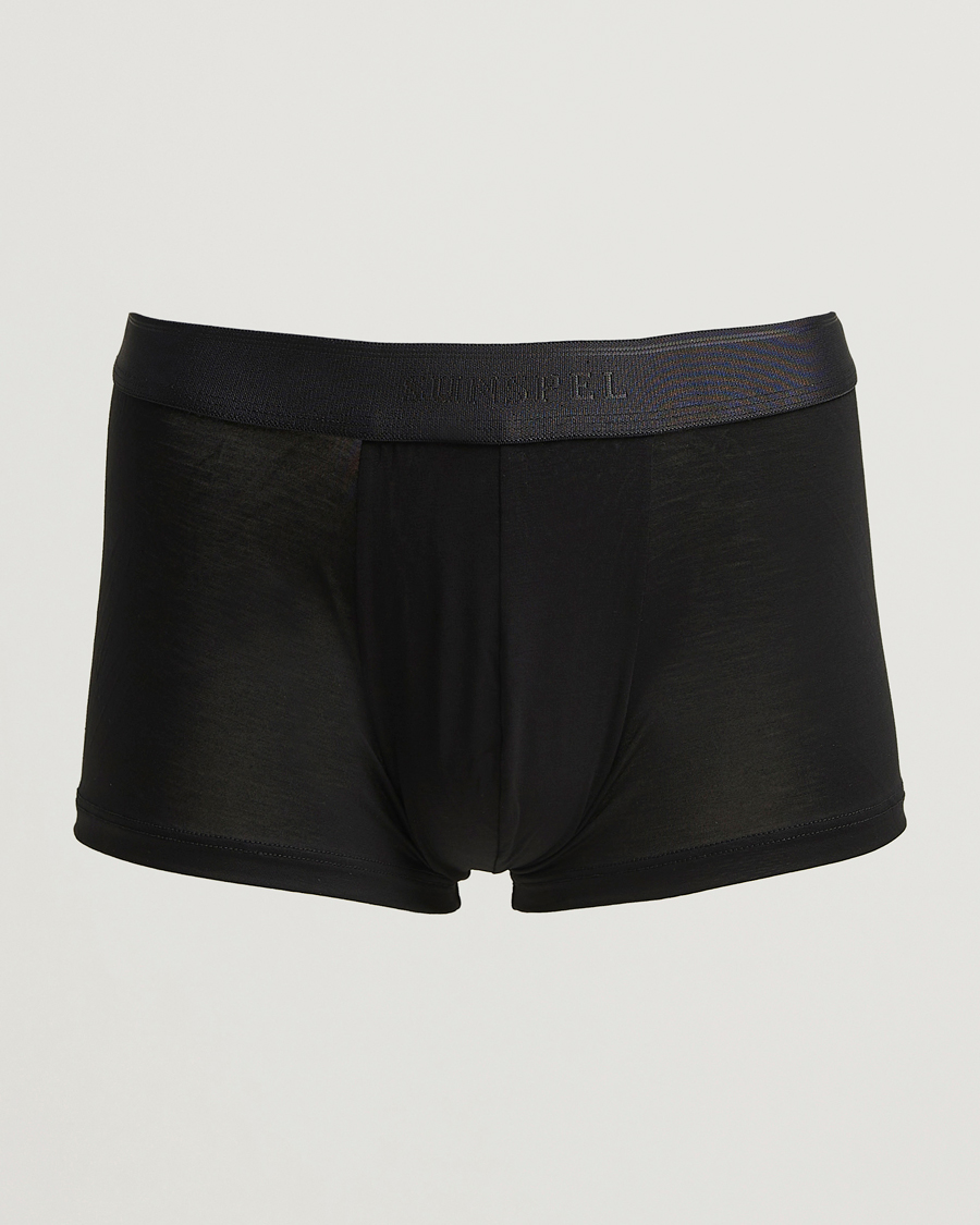 Herren | Unterwäsche | Sunspel | Tencel Stretch Trunk Black